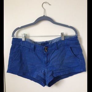 American Eagle blue denim shorts